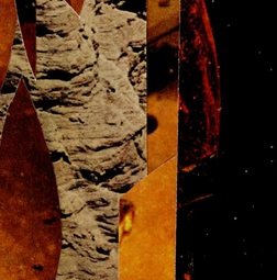 rocks with ancient resin over